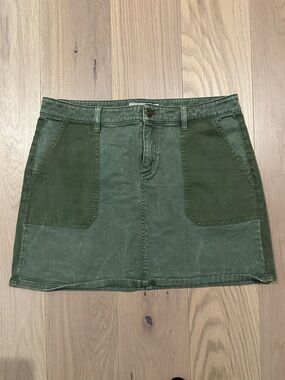 Vineyard Vines Green Denim Skirt